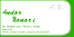 andor monori business card